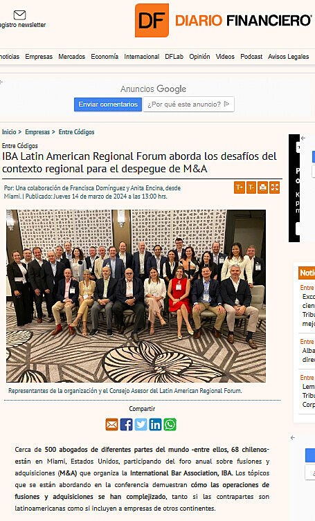 IBA Latin American Regional Forum aborda los desafos del contexto regional para el despegue de M&A